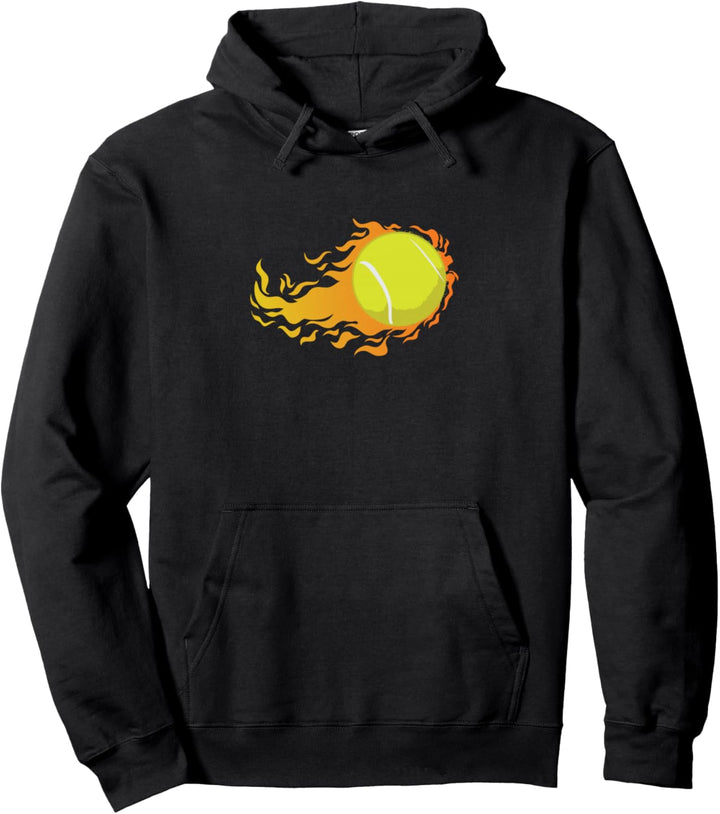 Tennisball brennt wie ein Butterball Pullover Hoodie