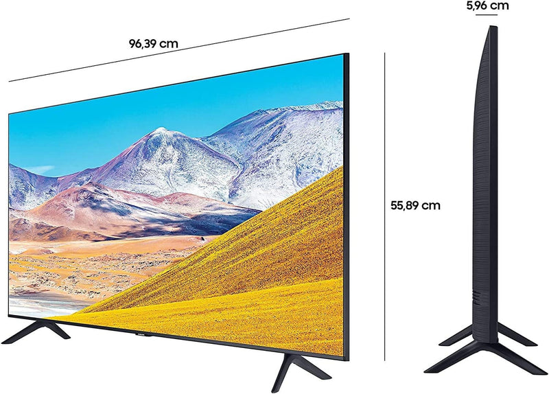 Samsung TU8079 108 cm (43 Zoll) LED Fernseher (Ultra HD, HDR10+, Triple Tuner, Smart TV) [Modelljahr