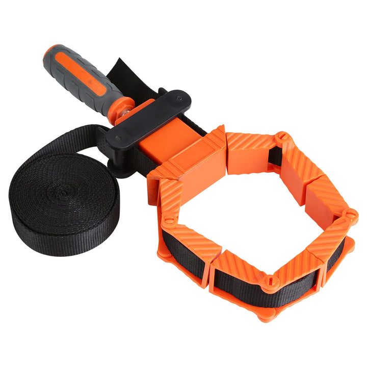 Asixx Bandzwinge, Band Strap Clamp Holzbearbeitungsklammer aus Nylon mit Rutschfeste TPR Griff 35 °