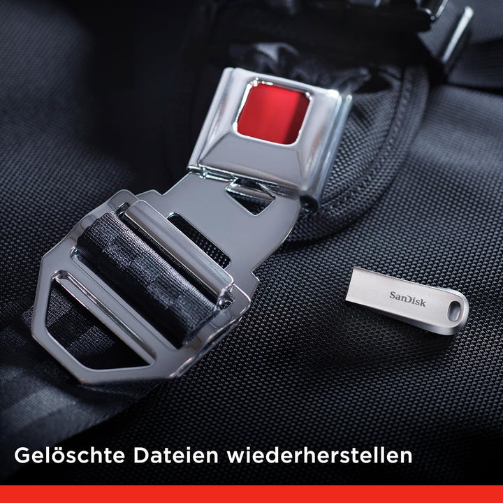 SanDisk Ultra Luxe USB 3.2 Flash-Laufwerk 256 GB (USB 3.2 Gen 1- und USB 3.0-fähig, 400 MB/s, Passwo