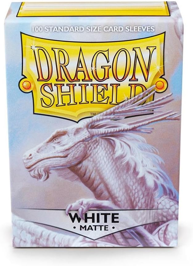 Dragon Shield Kartenhüllen, matt, Weiss, Standardgrösse, 100 Stück, 10 Stück, Weiss