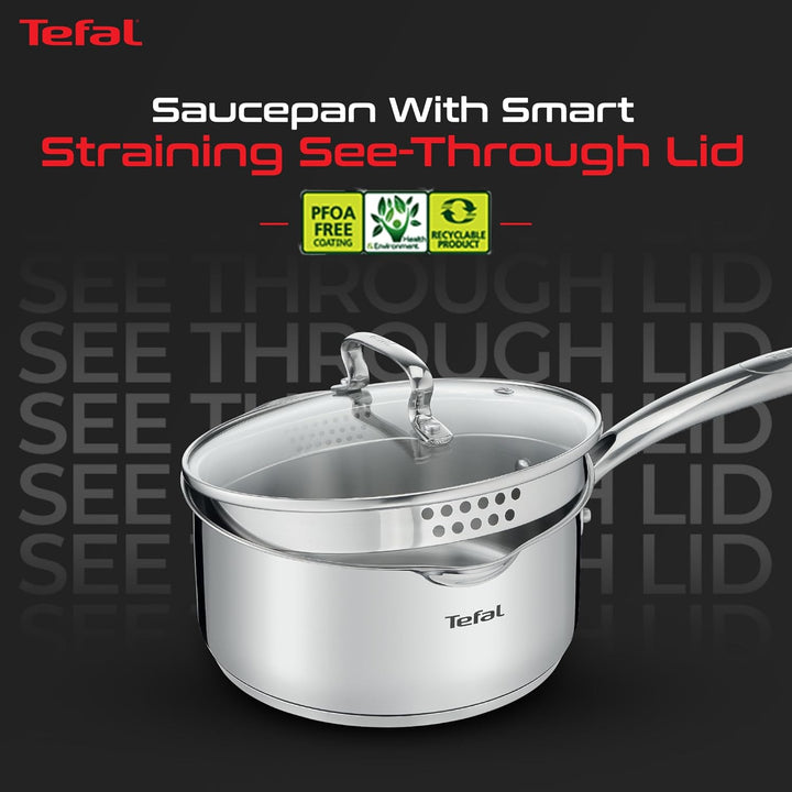 TEFAL DUETTO+ G7192355 Saucepan Round Edelstahl