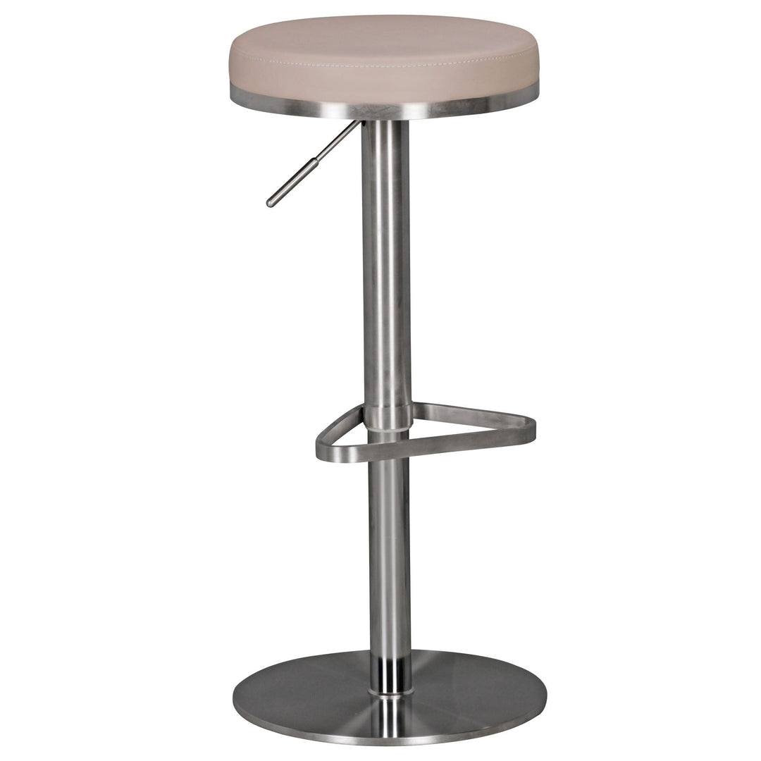 FineBuy Barhocker Edelstahl höhenverstellbare Sitzhöhe 57-82 cm, Barstuhl Modern 360° Drehbar, Trese