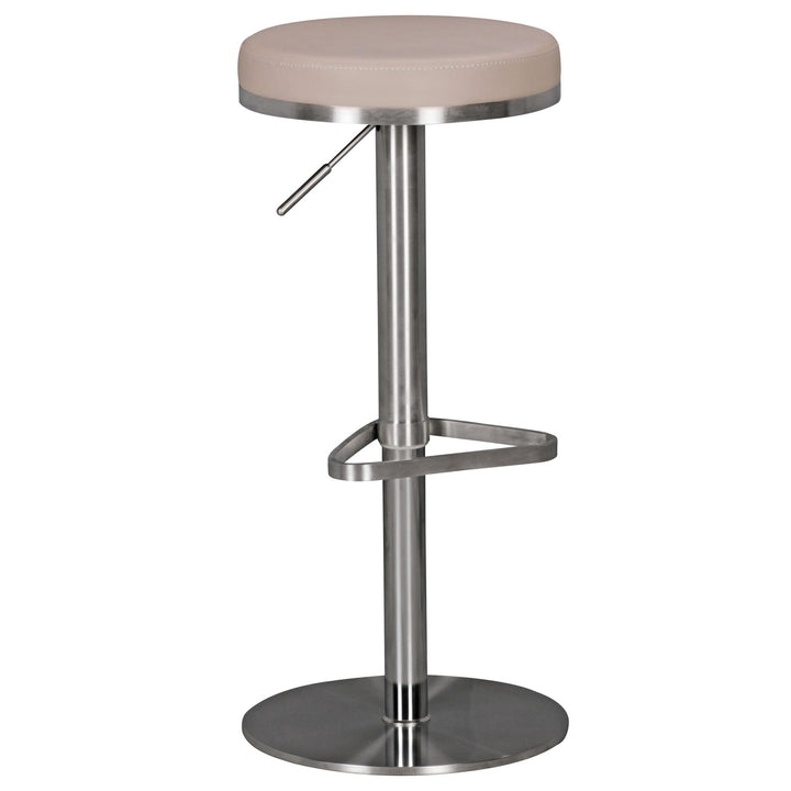 FineBuy Barhocker Edelstahl höhenverstellbare Sitzhöhe 57-82 cm, Barstuhl Modern 360° Drehbar, Trese