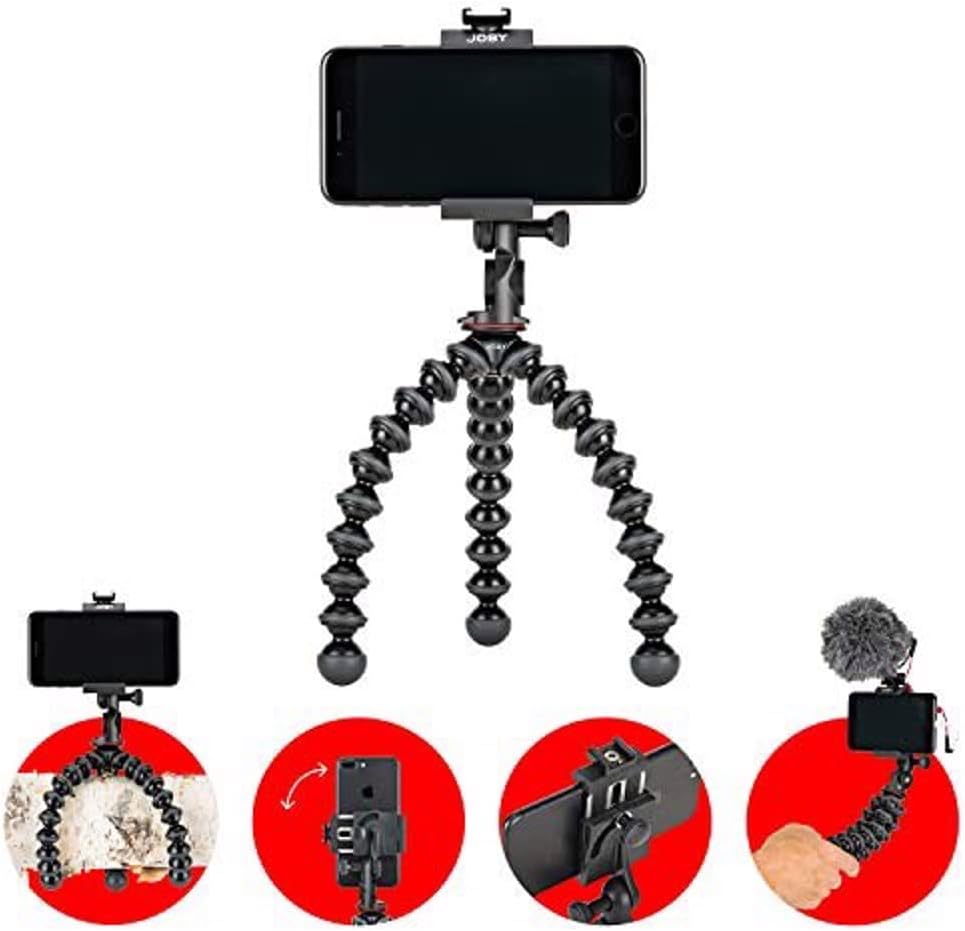 JOBY JB01551-BWW GripTight PRO 2 + GorillaPod Universal-Handy-Halter + Flexi-Stativ in Profi-Ausführ