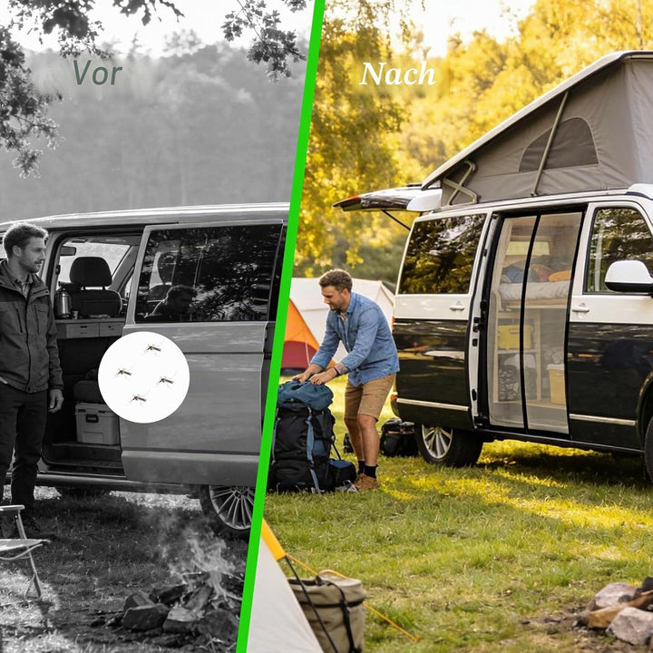 Moskitonetz Magnetisch für VW T5 T6 Schiebetür, 145 * 115 cm Sonnenschutz Auto Seitentür Moskitonetz