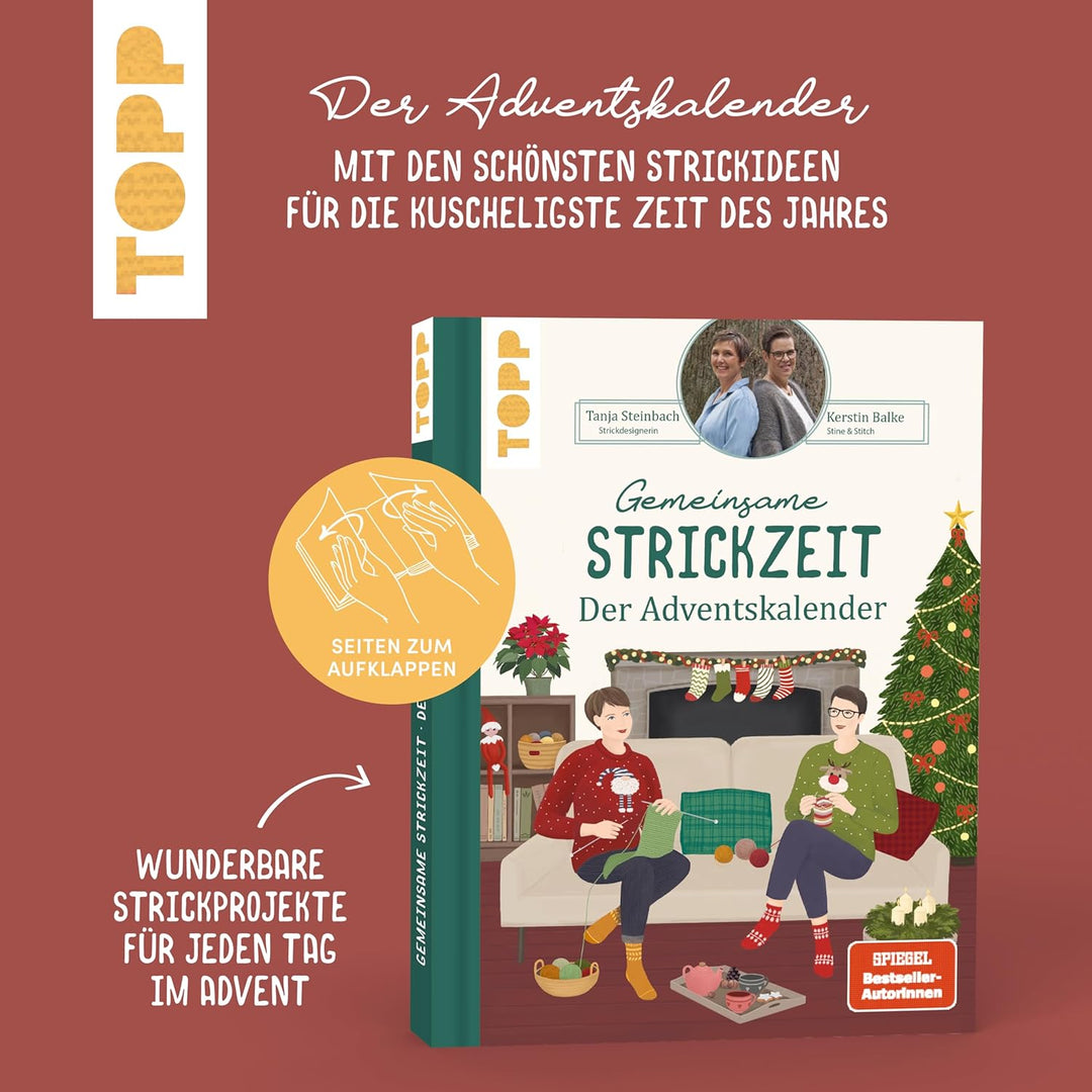 Gemeinsame Strickzeit. Der Adventskalender.: Unser Strickbuch für die Weihnachtszeit, Gebundenes Buc