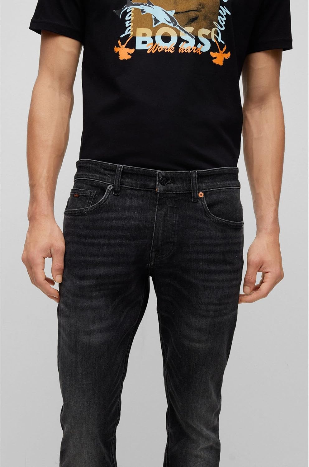 BOSS Herren Delano Bc-p Jeans 36W / 34L Charcoal15, 36W / 34L Charcoal15