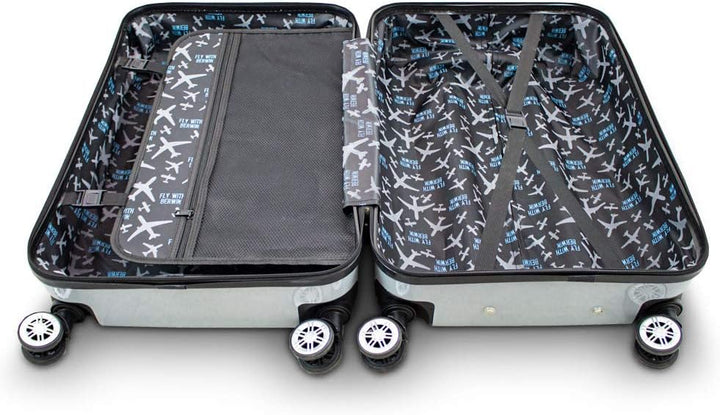 Berwin® Design Koffer Reisekoffer Trolley Hartschalenkoffer Polycarbonat mit 4 Rollen als Set (Fly T