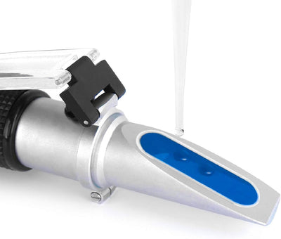 HHTEC Imker Refraktometer Honig 58-90% Brix 10-32% Wasser Feucht Handrefraktometer für Honig Pflanze