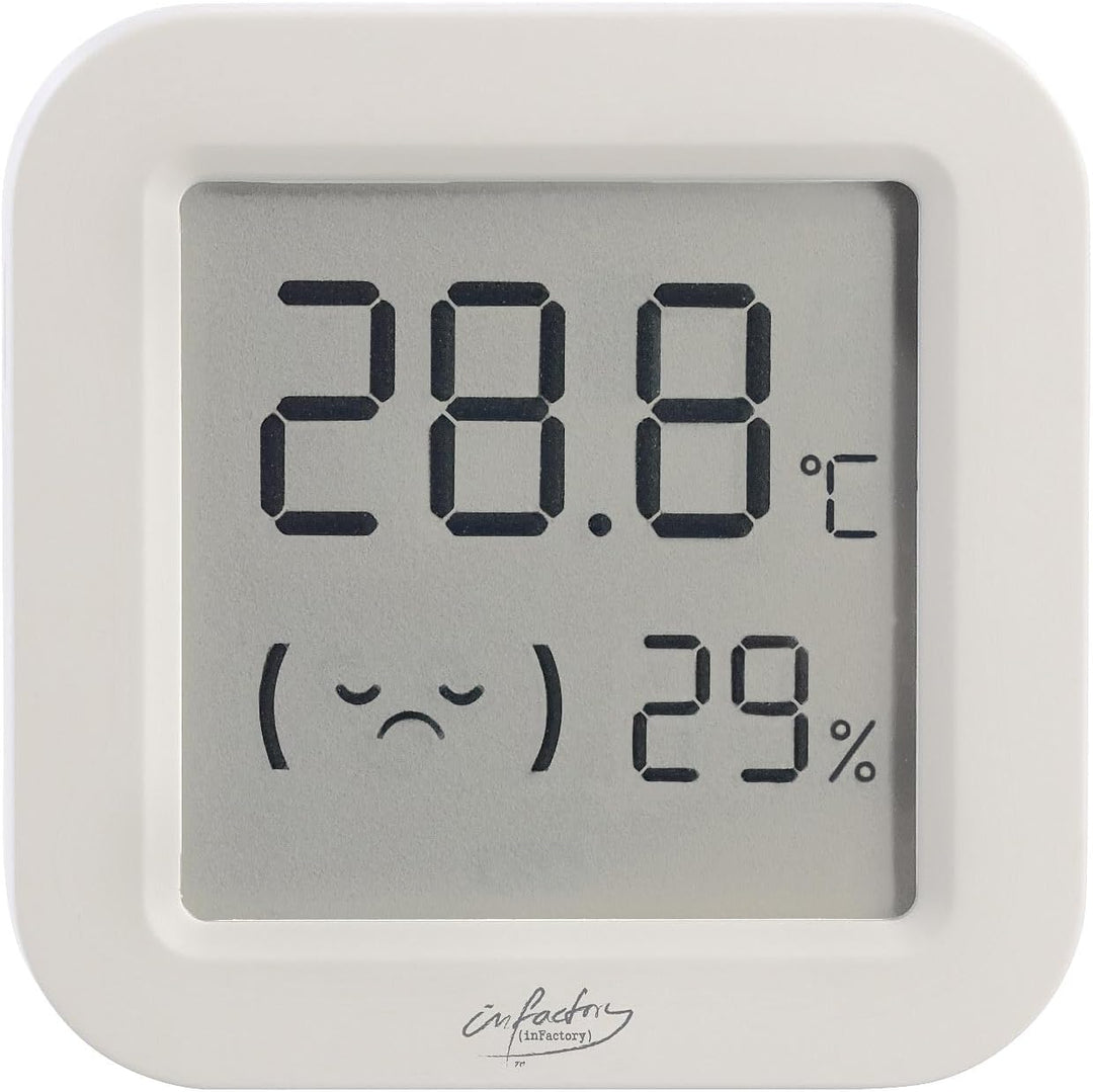 infactory Temperaturmessgerät: 4er-Set Mini-Thermo-/Hygrometer, Komfort-Anzeige, LCD, Bluetooth, App