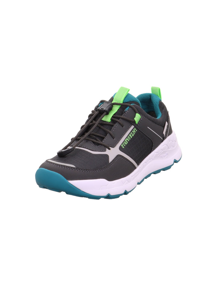Superfit Jungen Free Ride Gore-tex Sneaker 32 EU Grau Grün 2000, 32 EU Grau Grün 2000