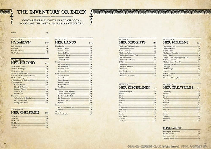 Encyclopaedia Eorzea ~The World of Final Fantasy XIV~ Volume I, Gebundenes Buch