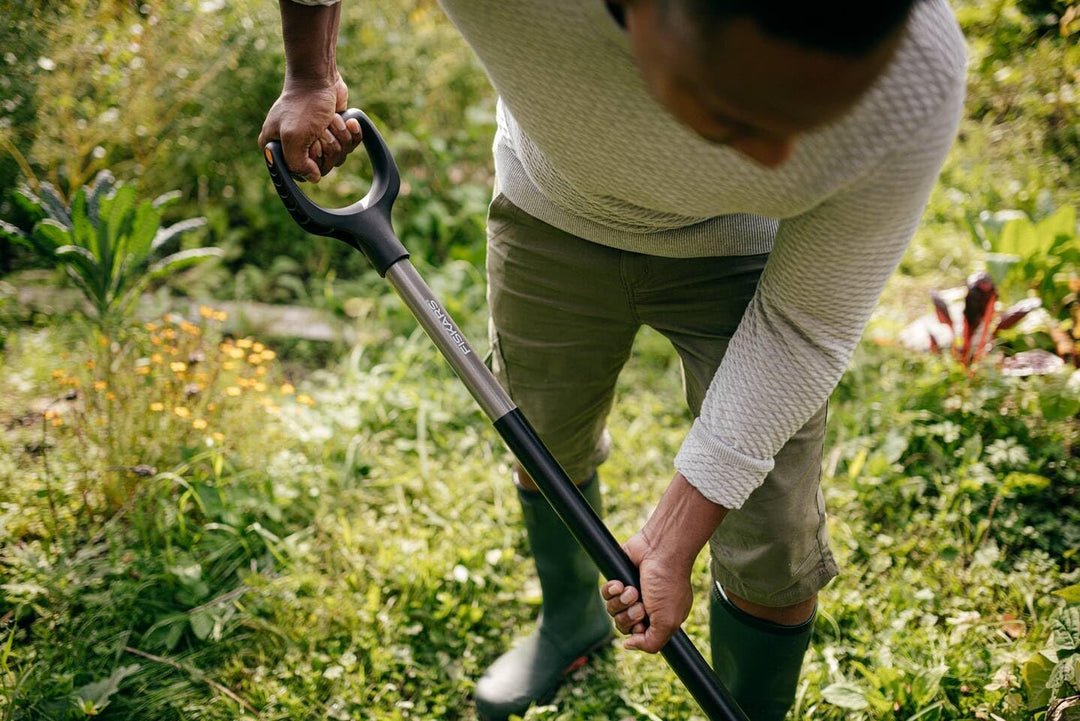 Fiskars Spatengabel für Harte, steinige Böden, Mit 4 Zinken, Länge: 132 cm | Hochwertiger Borstahl,