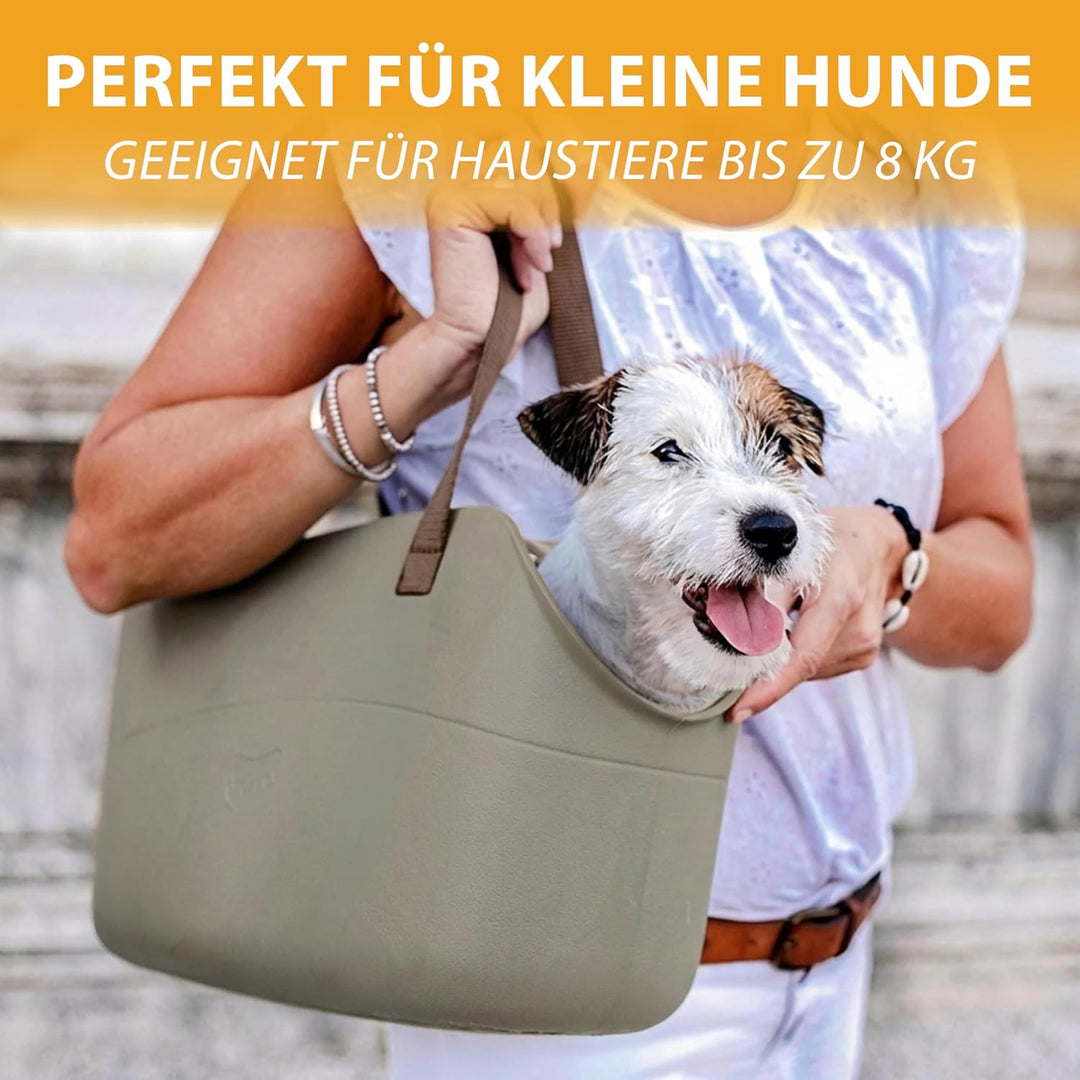 Ferplast 79505012 Hundetragetasche, Masse: 43,5 x 21,5 x 27 cm, grau 150 ml (1er Pack) Sommer :Ueber