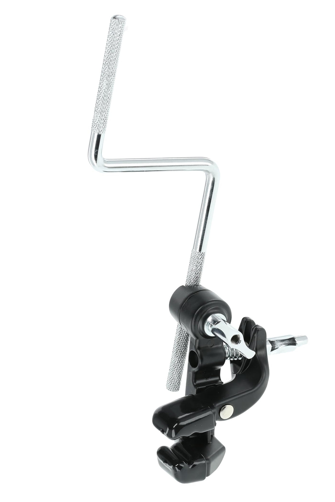 GEWA Spannreifenklemme Percussionhalter L-Rod 9,5 mm, zur Montage von Cowbells, Blocks, Tambourines