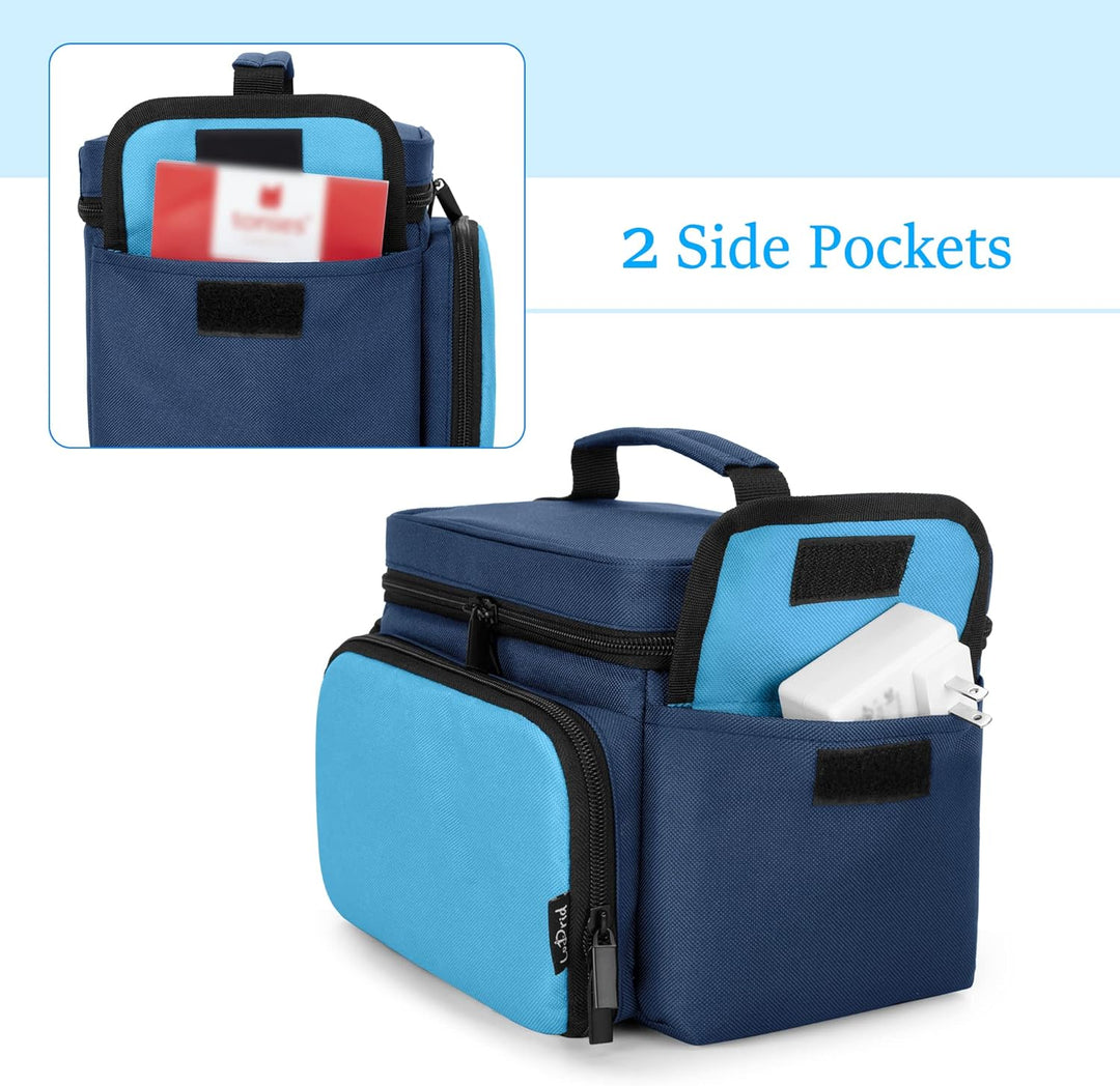 LoDrid Hülle kompatibel mit Toniebox, tragbare Tasche für Audioplayer Starter-Set mit Griff und Schu