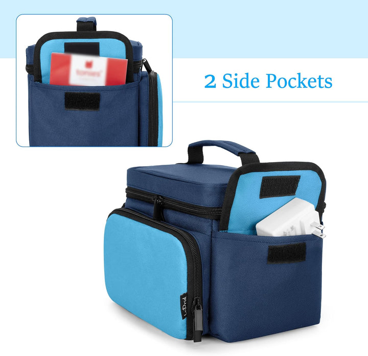 LoDrid Hülle kompatibel mit Toniebox, tragbare Tasche für Audioplayer Starter-Set mit Griff und Schu