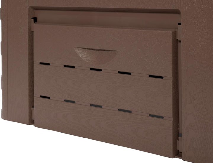 Thermoquick –Schnellkomposter Holz Pro-Line 400 L (L x B x H 65 x 65 x 101 cm, Farbe Braun, Leichter