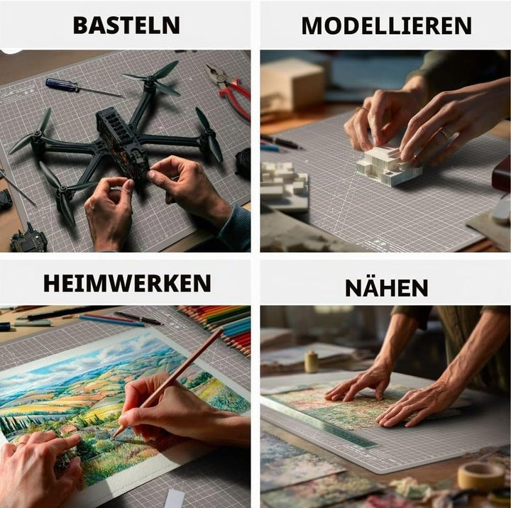 La Canilla Schneidematte A1 Selbstheilend (60x90 cm - 36x24") Cutting Mat Schneideunterlage für Bast