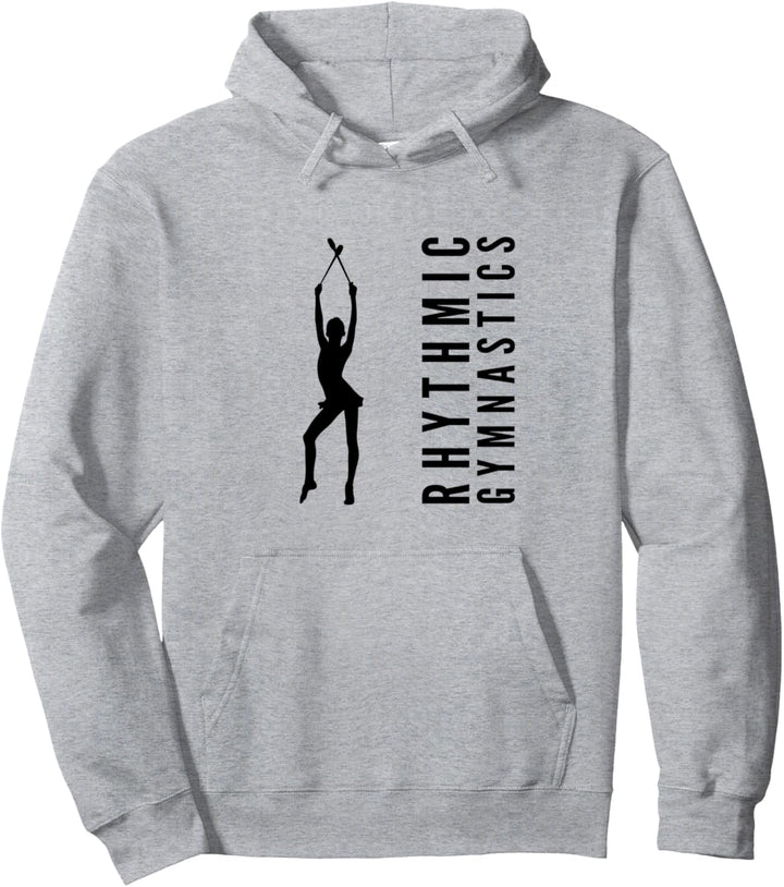 Rhythmische Sportgymnastik Gymnastik Gymnastin mit Keulen Pullover Hoodie