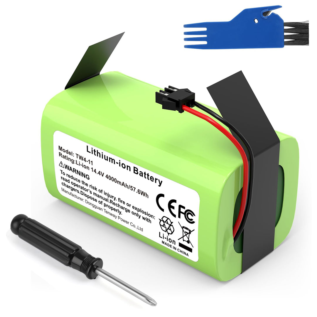 ASUNCELL 14.4V/4000mAh TW4-11 Ersatzbatterien für Ecovacs Deebot N79 N79S DN622 DN621, Eufy RoboVac