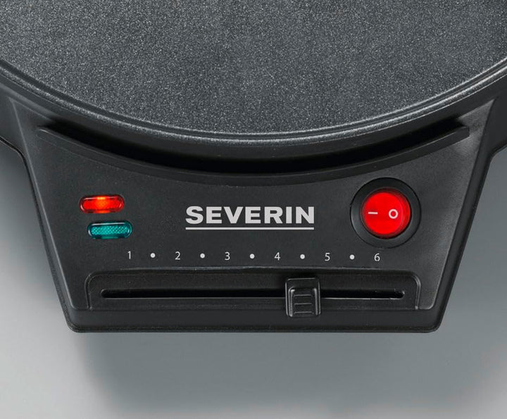SEVERIN Crêpes Maker, Crepes-Eisen für süsse Crepes und herzhafte Galettes, Crepesmaker mit XXL Gril