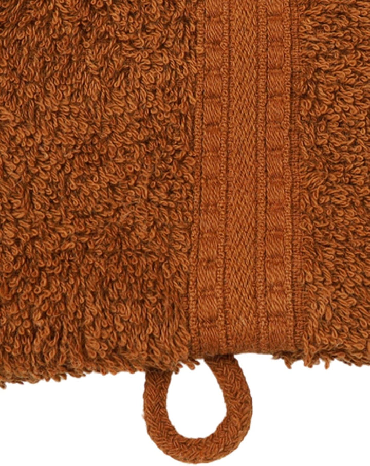 Julie Julsen Bio Waschhandschuh-Set 10 STK. 15x21 Schokobraun 100% Baumwolle Frotte 550g/m² Schokobr