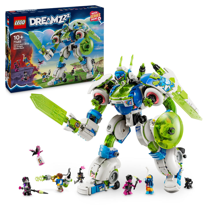 LEGO DREAMZzz 3in1 Mateo and Z-Blob The Knight Battle Mech Set, Space Shuttle Toy Rebuilds into 3 Di