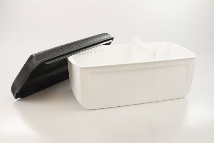 Tupperware Junior BrotMax 2 Brotbehälter, Schwarz/Weiss, 35345