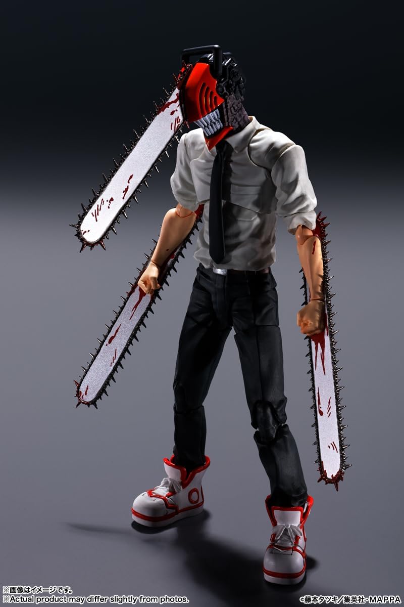 BANDAI TAMASHII NATIONS Chainsaw Man - Chainsaw Man - Figurine S.H. Figuarts 15cm Kettensäge Mann, K