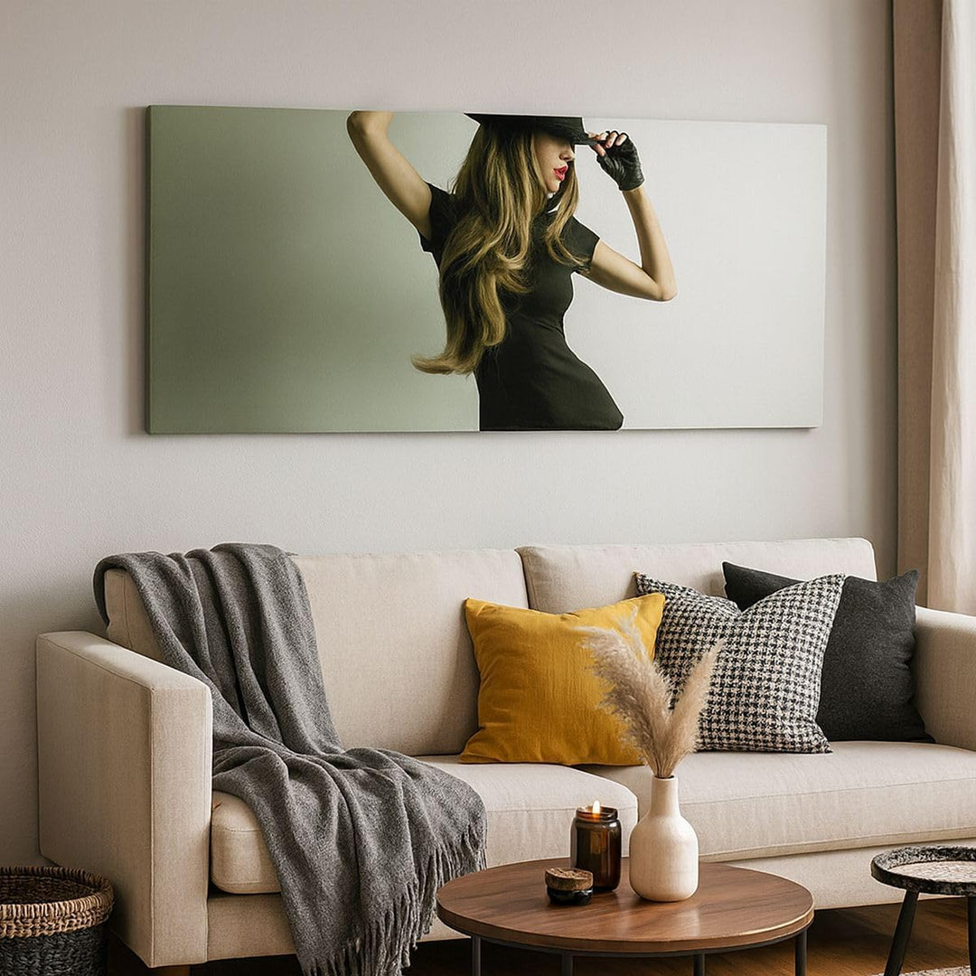 Wandbilder Dekoration Wohnzimmer Schönheit club tanz disco Panorama Bilder auf Leinwand 120x50cm Lei
