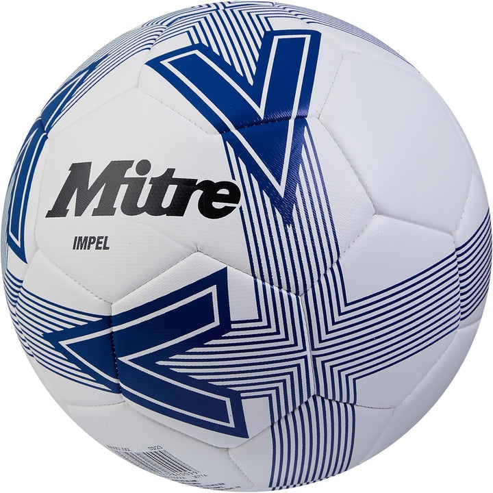 Mitre Impel Fussball Weiss/Dazzling Blue/Schwarz 4 Impel ohne Ballpumpe, Weiss/Dazzling Blue/Schwarz