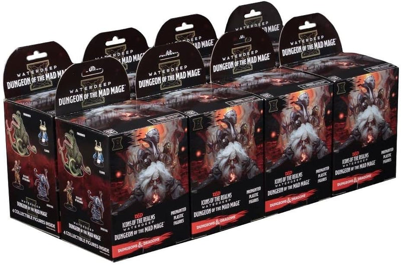 WizKids D&D Icons of The Realms: Waterdeep - Dungeon of The Mad Mage Booster Brick (8 Boosters) , Dn