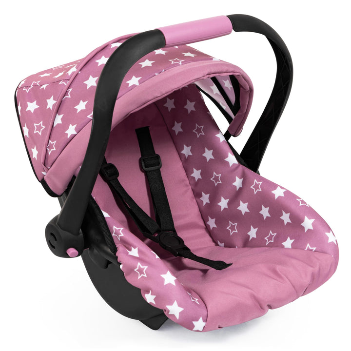 Bayer Design 67976AB Puppenautositz, Sitz für Puppen, mit Dach, verstellbarem Griff, Gurt, für Puppe