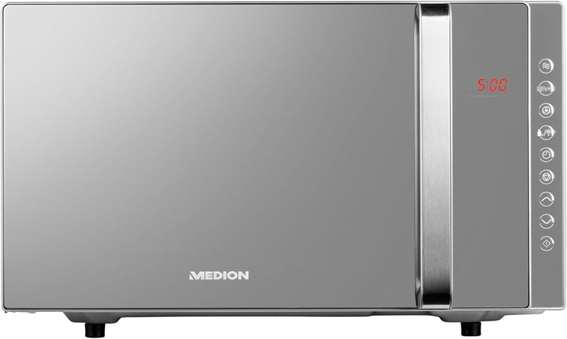 MEDION 3-in-1 Mikrowelle mit Grill und Heissluft Funktion, 800 Watt Leistung, 1200 Watt Obergrill-/H