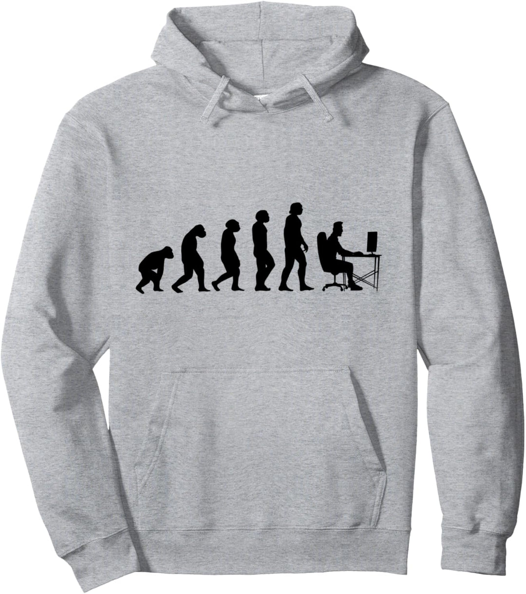 Programmierer Evolution Web Entwickler Nerd Gamer Geschenk Pullover Hoodie