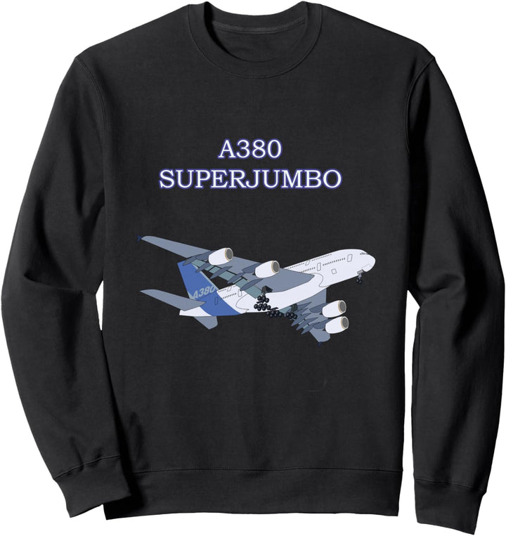 A380 Super Jumbo Flugzeug Erwachsene Kinder Flugzeug T-Shirt Sweatshirt