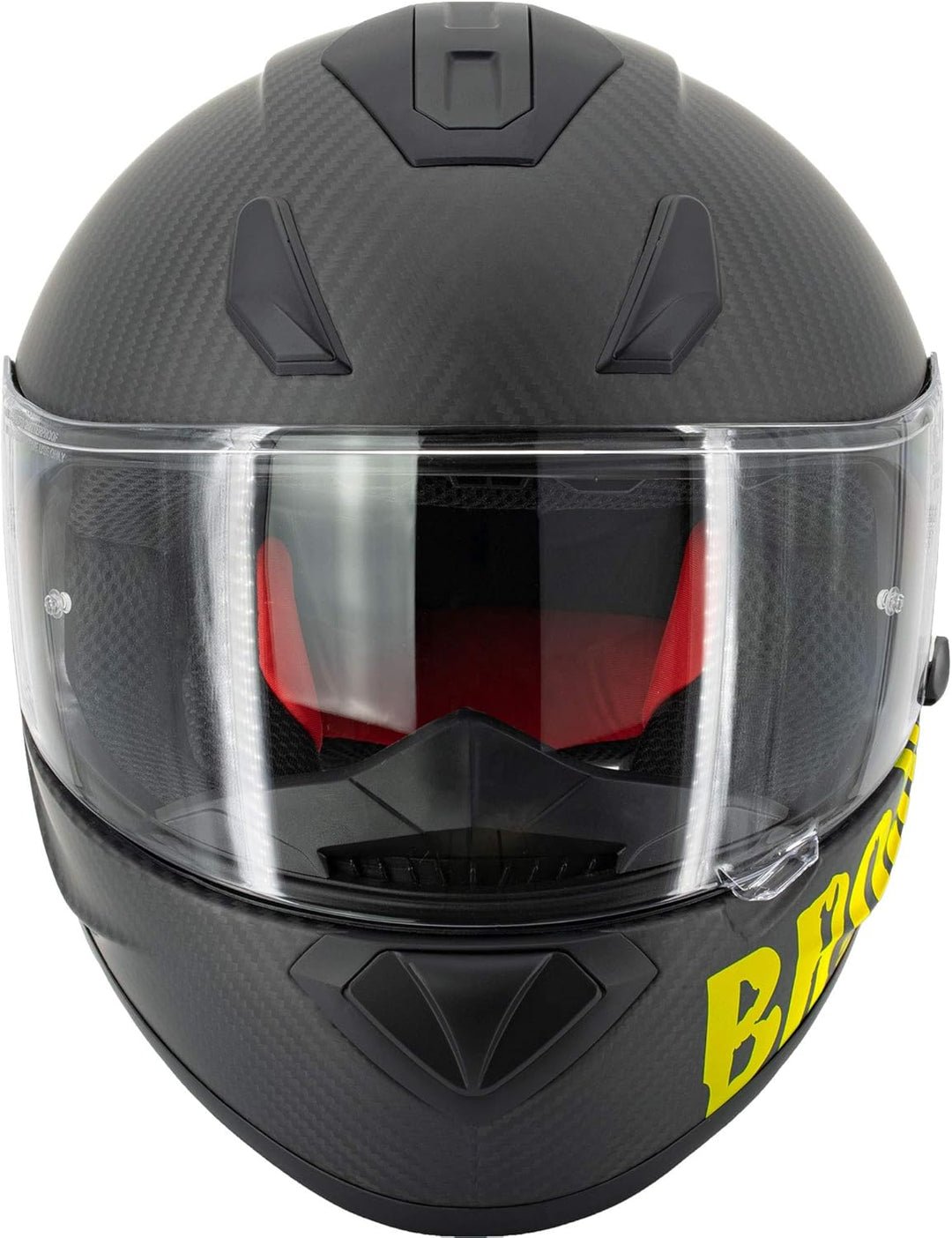 Broken Head BeProud Carbon Neon-Gelb matt Limitierte Sonderedition - sportlicher Racing Motorrad-Hel