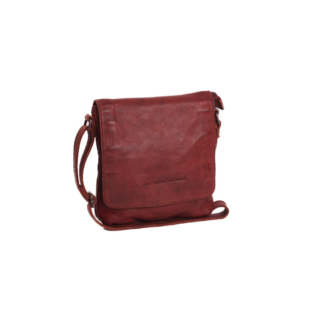 The Chesterfield Brand Leder Umhängetasche Rot Clermont