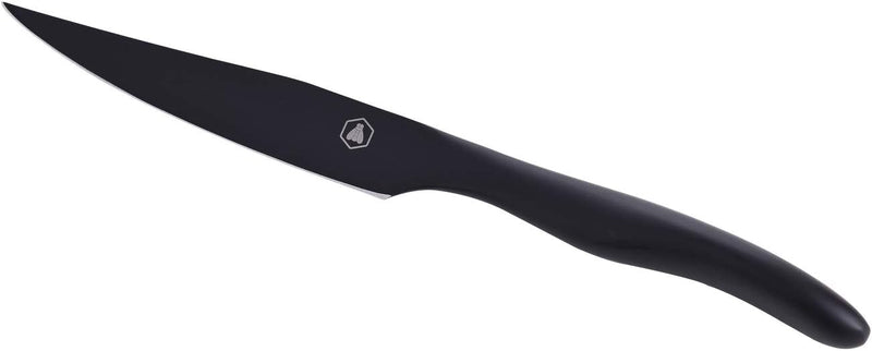 LAGUIOLE - Box 4 Steakmesser - Metallbox - Laguiole Biene auf dem Messer gedruckt - Ergonomisch - Sc
