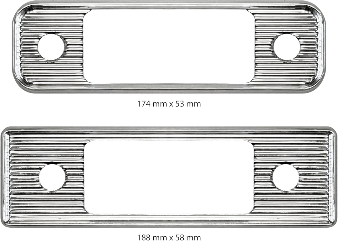 Blaupunkt Frankfurt Stereo Classic, 1-DIN Autoradio, Oldtimer-Design mit verchromter Metallfront im