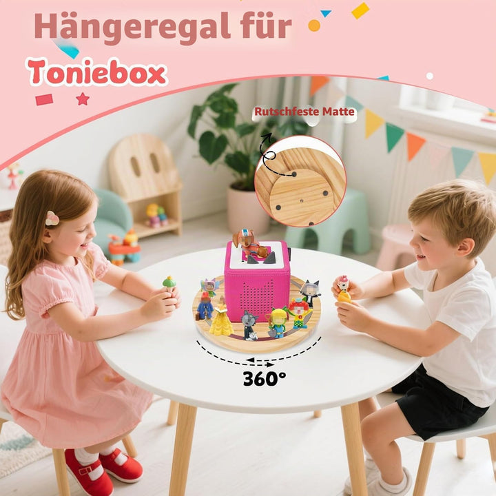 Gieanoo für Tonies Box Regal,Runde Tonie Aufbewahrung Regal Kompatibel mit Toniesbox 1 und Toniesbox