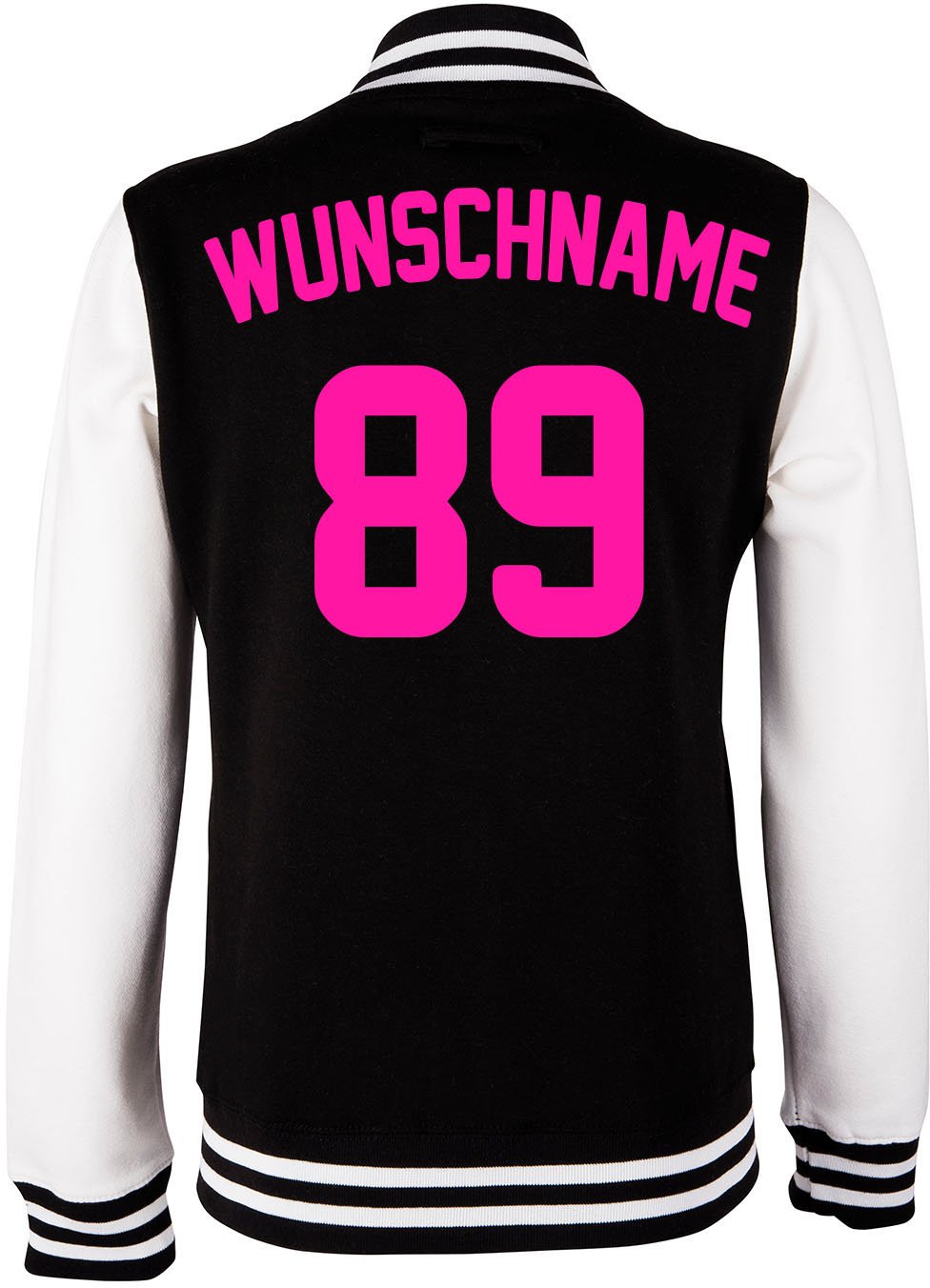 EZYshirt® Damen Herren Kinder College Jacke Athletic mit Wunschnamen und Wunschnummer | Baseball Jac