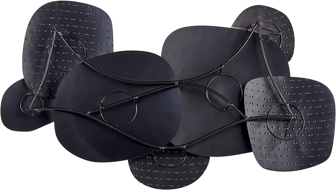 Wanddekoration geometrisch Metall schwarz / gold einteilig handgemacht Hafnium