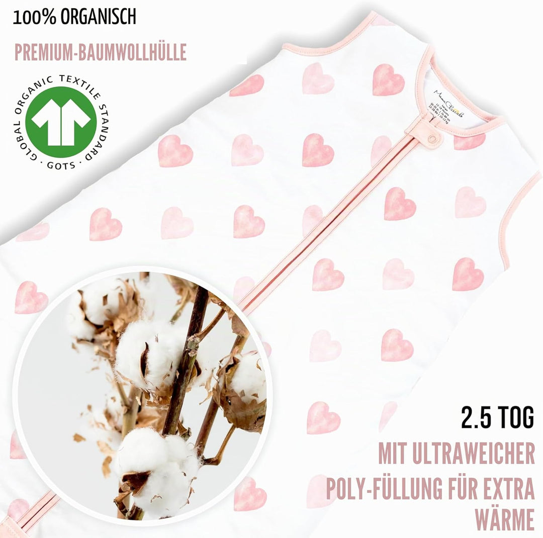 Mama Cheetah Baby Wearable Blanket, Organic Cotton Sleep Bag, Sleeping Sack with 2-Way Zipper X-Larg