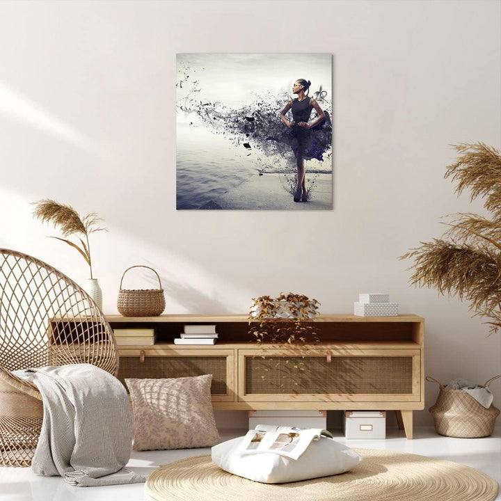 Bilder auf Leinwand Afrika modell schönheit komposition Leinwandbild 60x60cm Wandbilder Dekoration W