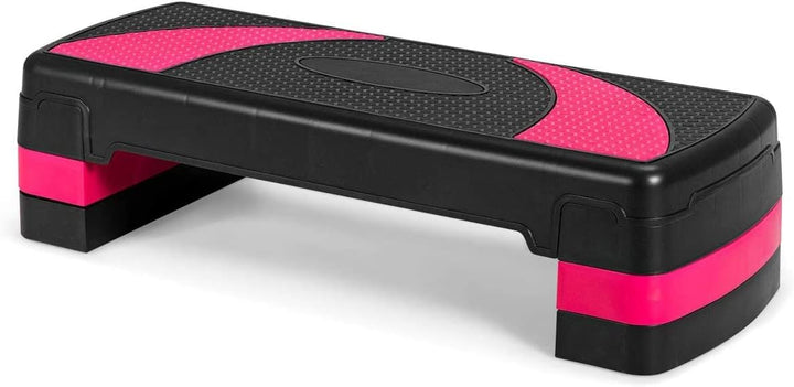 RELAX4LIFE Höhenverstellbarer Stepper mit 3 Stufen (10/15/ 20 cm), Steppbrett PP, Trainingsgerät mit