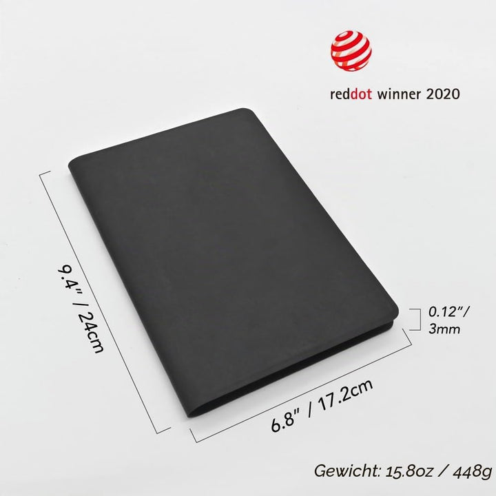 LHiDS Schreibmappe DIN A5 Klemmbrett Mappe, Multifunktionale Magnettafel mit Visitenkarte Halter, St