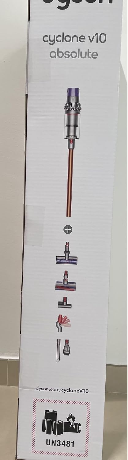Dyson Cyclone V10 Absolute beutel- und kabelloser-/Softwalze/Handstaubsauger (inkl. 3 Elektrobürsten